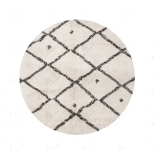 Fleck Splash Round Kitchen Mat
